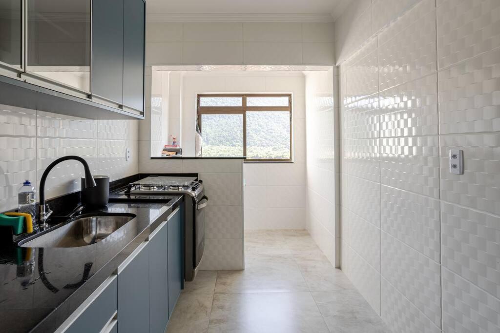 Apartamento Frente Para O Mar 6 Pessoas Com Estacionamento Praia Grande Dış mekan fotoğraf